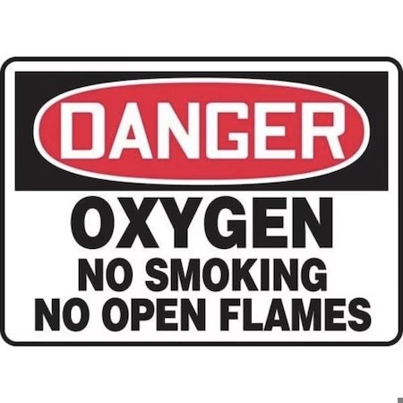 Accuform OSHA DANGER SAFETY SIGN OXYGEN NO MCHL160VP MCHL160VP
